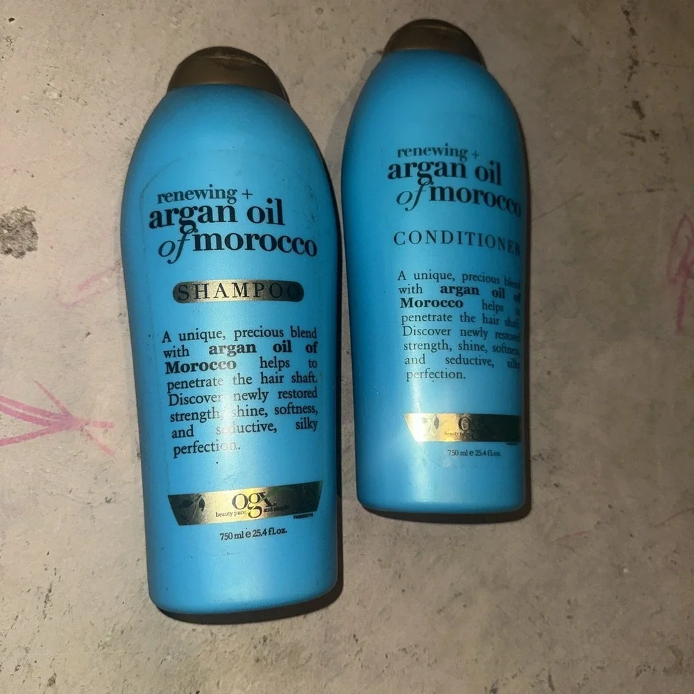 OGX Argan Oil of Morocco Moisturizer Sulfate Free Shampoo & Conditioner‎ 25.4 oz